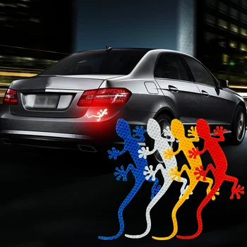 

LEEPEE Gecko Reflective Strip Tape Safety Warning Mark Car Reflective Sticker Bumper Car Sticker Auto Decor Car-styling