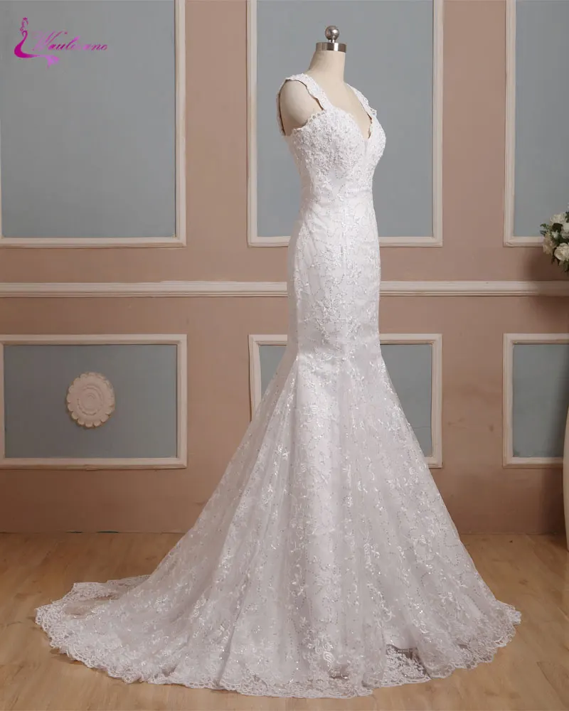 deep v mermaid gown