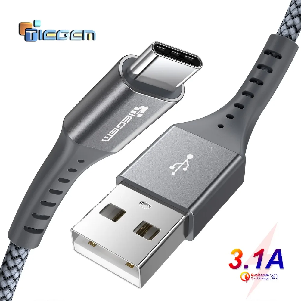 Кабель зарядный TIEGEM 3 А USB C для Huawei Mate 20 Pro Xiaomi Mi 8 Oneplus 6 5T | Мобильные телефоны и