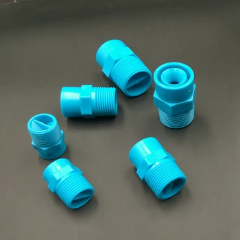 

Free shipping Demister Spray Nozzle, 1/2", 3/4", 1" PP Solid cone spray nozzle blue desulfurating full cone water spray nozzle