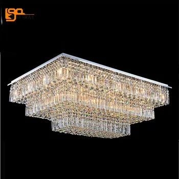 

New luxury design large modern chandeliers crystal lighting ceiling fixtures for hotel lobby chandelier with remote control