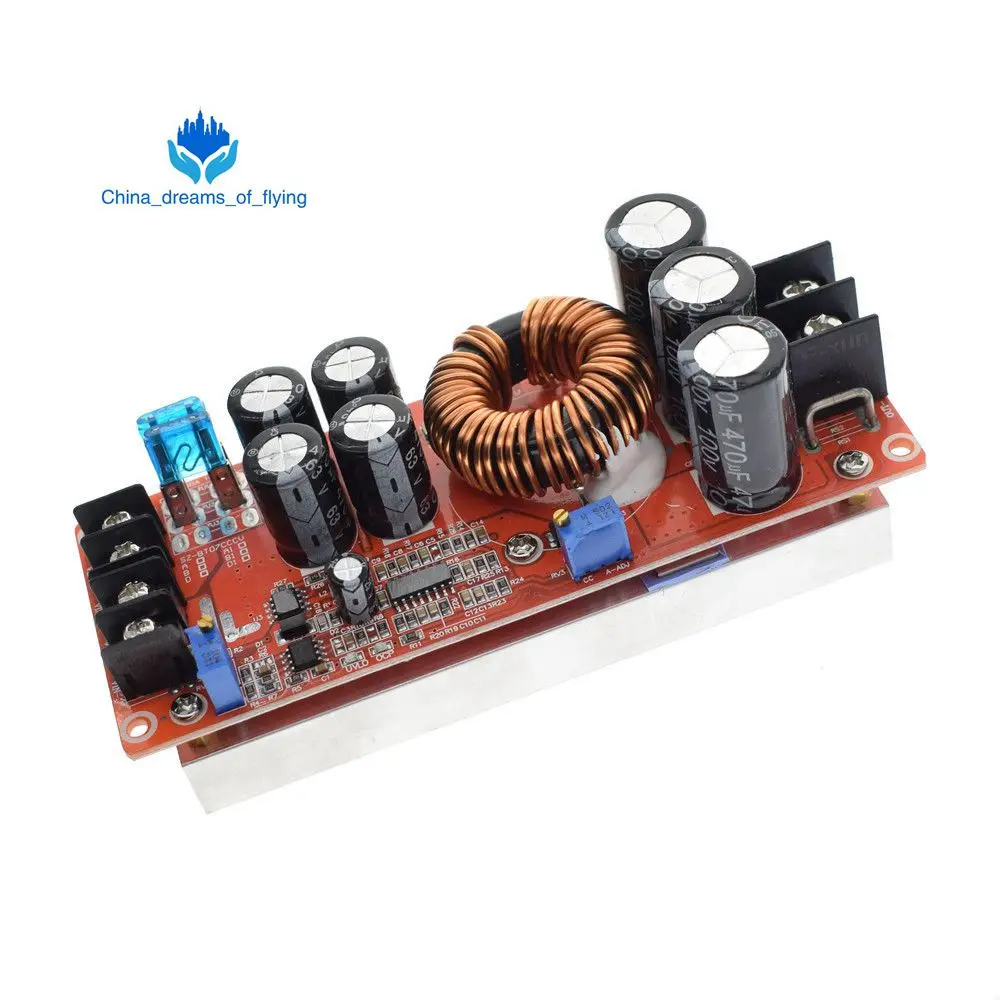 

1200W 20A DC Converter Boost Step-up Power Supply Module IN 8-60V OUT 12-83V