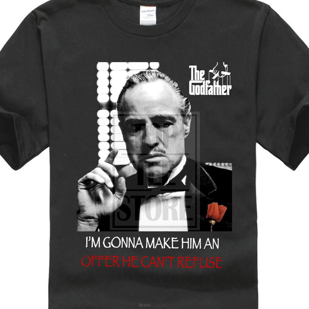 2017 креативная футболка The Godfather refather Keep Your Friends Close Мужская с коротким рукавом из