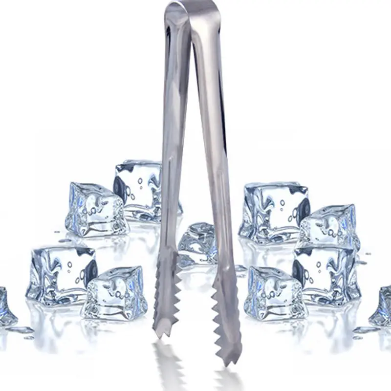 1Pcs New Stainless Steel Barbecue BBQ Clip Bread font b Food b font Ice Clamp Ice