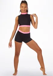ICOSTUMES High waisted dance shorts which stretches to your dance moves to allow you to do any dance move ICOSTUMES High waisted dance shorts which stretches to your dance moves to allow you to do any dance move
