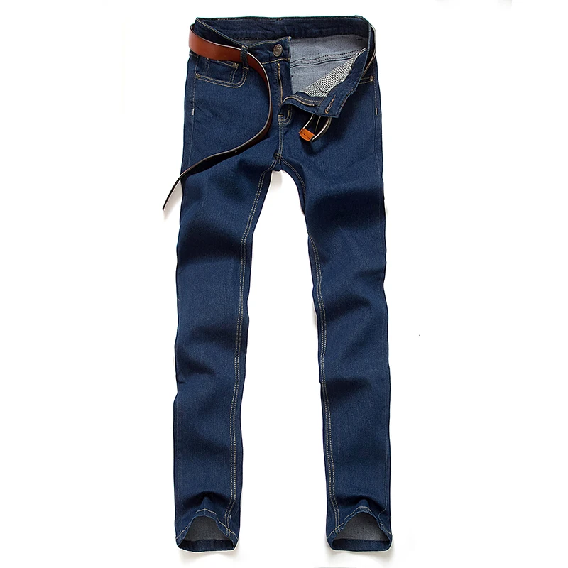

2019 Men's jeans man pure color Repair the body Pencil Pants Large size Men's wear Leisure New pattern fashion cowboy trousers