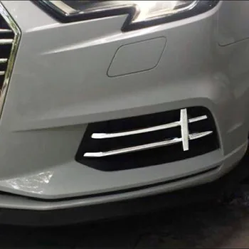 

Brand New For Audi A3 2017-2018 Car ABS Chrome Sedan Front Fog Lights Decorative Strips Cover Trim Car Styling Accessories