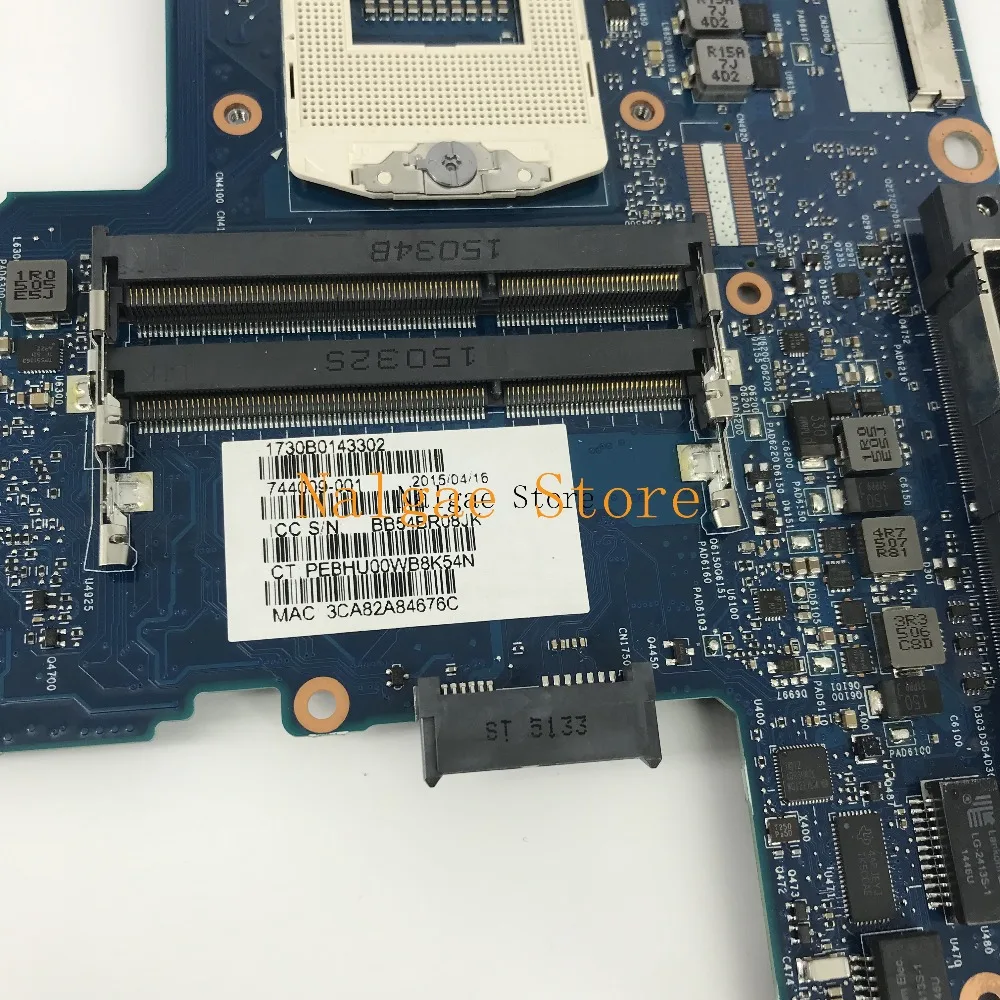 Материнская плата для ноутбука 744009-001 для HP для ProBook 640 G1 650 G1 материнской QM87 чипсет PGA947 HD 4600