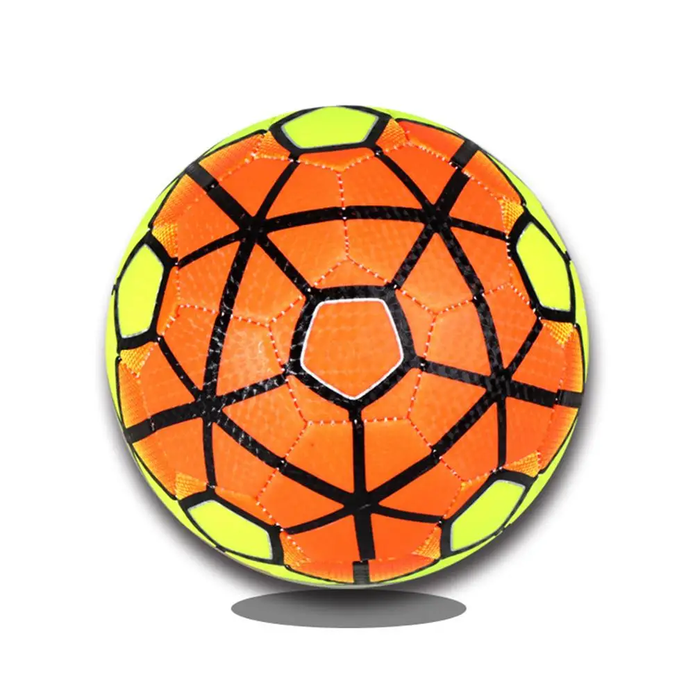 B Children's Football Wear Resistant Soft Leather Inflatable Football Training Ball - Цвет: B