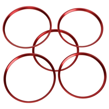 

5Pcs Red Air Vent Outlet Cover Ring Trim For Benz A Class A200 A180 A220 W176