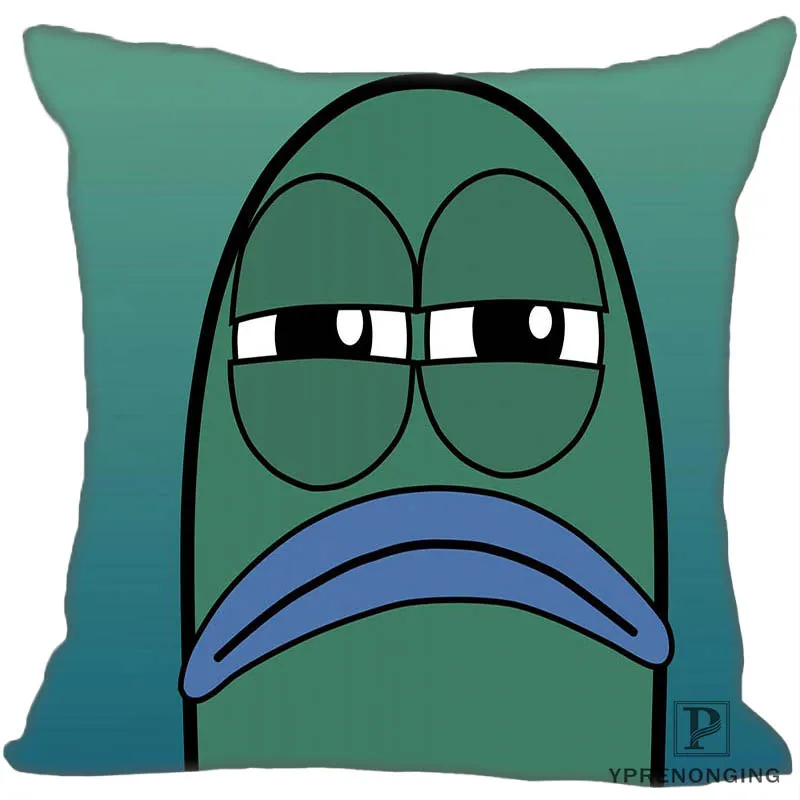 

Custom Pillowcase Spongebob Schwammkopf Square Zippered Pillow Cover(One Side)180522-17-33