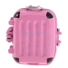 Мини чемодан коробка чемодан для 1:12 куклы дом Миниатюрный путешествия Асса розовый