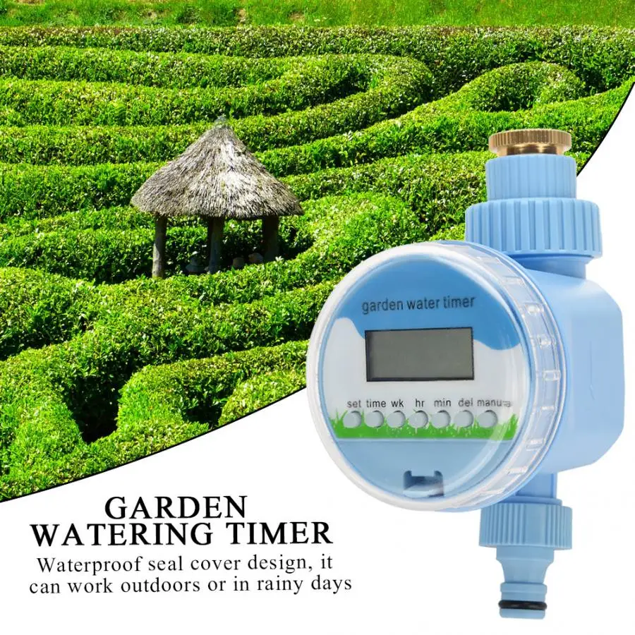 

Fashionable Rain Sensor LCD Display Automatic Watering Timer Electronic Garden Irrigation Controller For Home Farm Watering