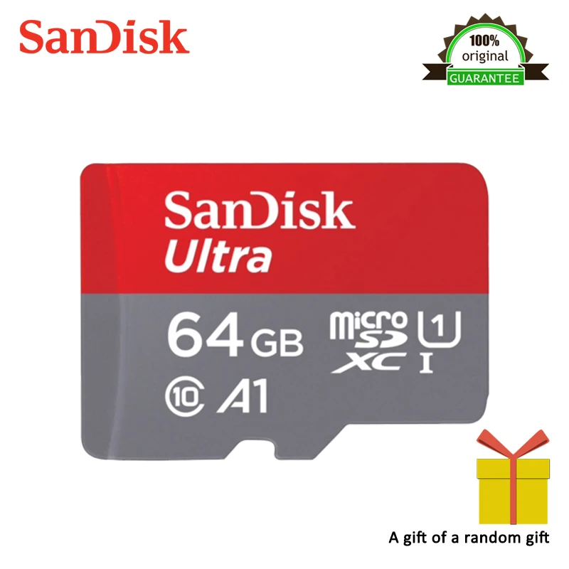 Оригинальная карта памяти Sandisk Micro SD 32 Гб класс 10 128 ГБ/64 ГБ SDXC ГБ/16 SDHC TF Поддержка