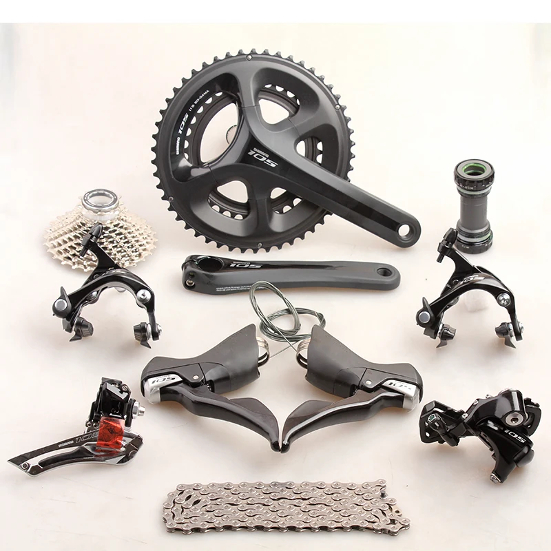 Shimano 105 5800 Groupset 2x11S 22S Speed 50/34 53/39 170mm 172.5mm Kit for Road Bike Bicycle