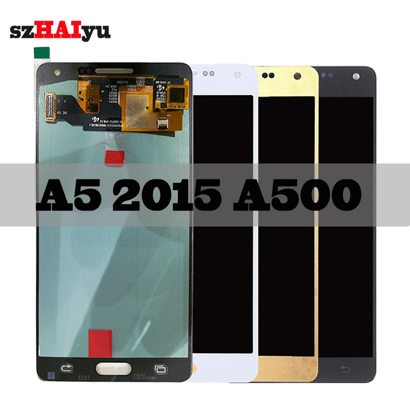 

SZHAIYU Touch Screen Digitizer For Samsung Galaxy A5 2015 A500 A500H A500FN A500F A500M /DS LCD Display 1280x720 5.0 AMOLED LCD