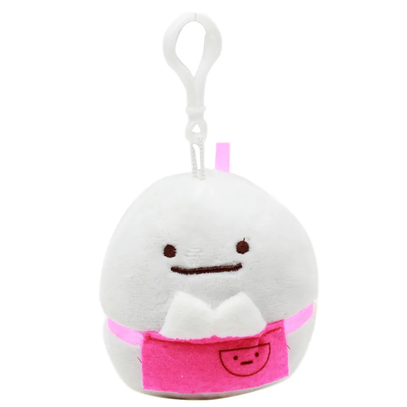 8 см японского аниме Sumikko Gurashi плюшевые игрушки Сан-Икс уголок био Мягкая Подвеска для ключей мягкие животные игрушки для детей Подарки - Цвет: White