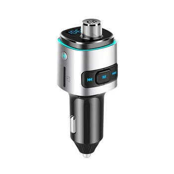 

QC3.0 Car MP3 Audio Player Car Kit FM Bluetooth 4.2 Car Kit Handsfree FM Auto Charger Dual USB Charger AUX For iPhone Charger