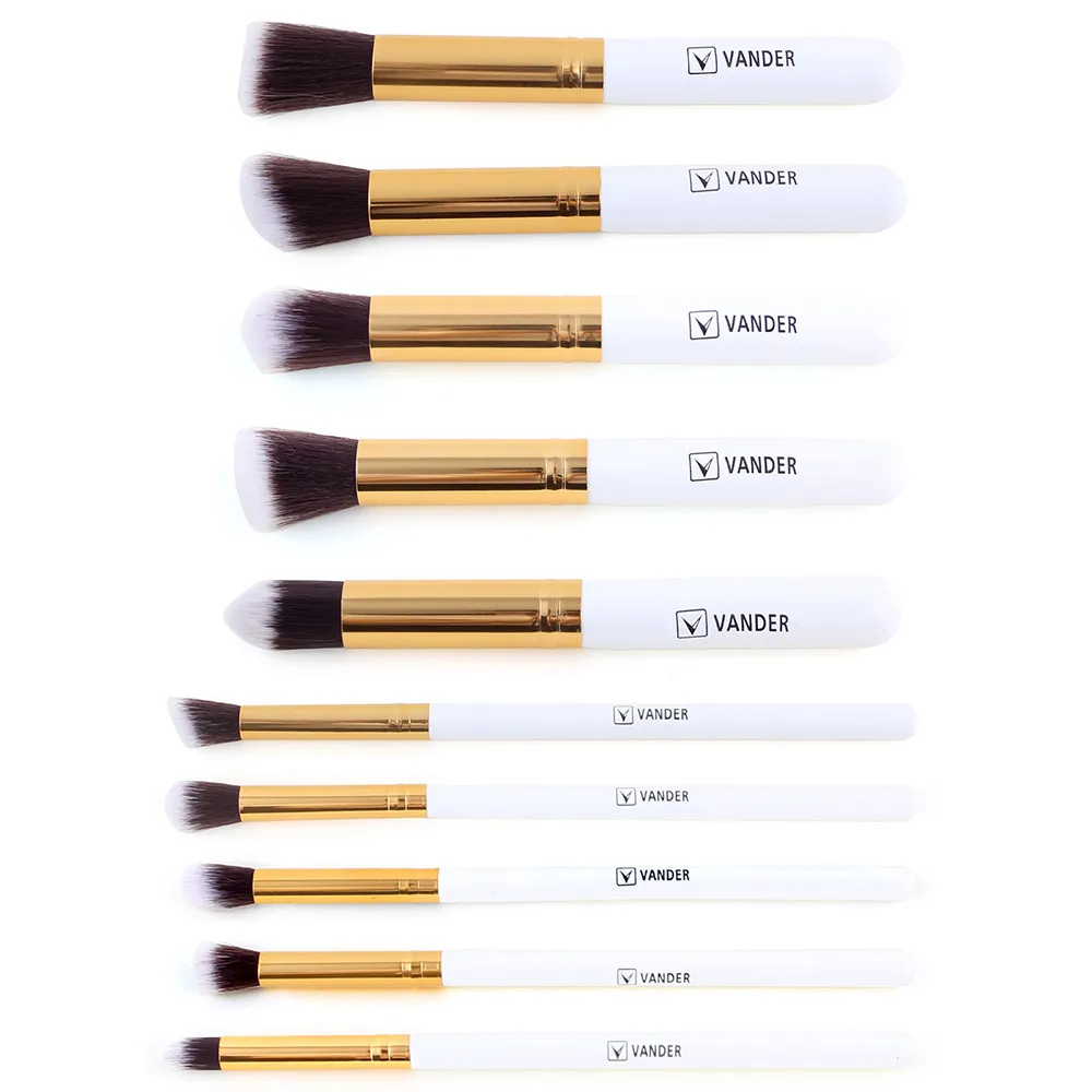 Vander Makeup 10 Pieces Brushes Set Beauty maquiagem Cosmetics Foundation Blending Blush Make up Brush Styling Tools Kit Set (2)