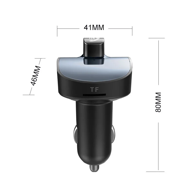 KCAR1012_11_JONSNOW Bluetooth FM Transmitter FM Bluetooth Car FM Modulator Car Lighter MP3 Bluetooth Player QC 3.0 USB Car Charger 5V3.1A