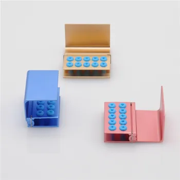 

Dental Clinic 10 Holes FG RA Bur Case Disinfection Autoclave Holder Block