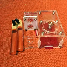 Tubes en verre de luxe, 2 pièces, Nid de fourmis en acrylique, cage à insectes pour étudiants, dispositif de classe biologique