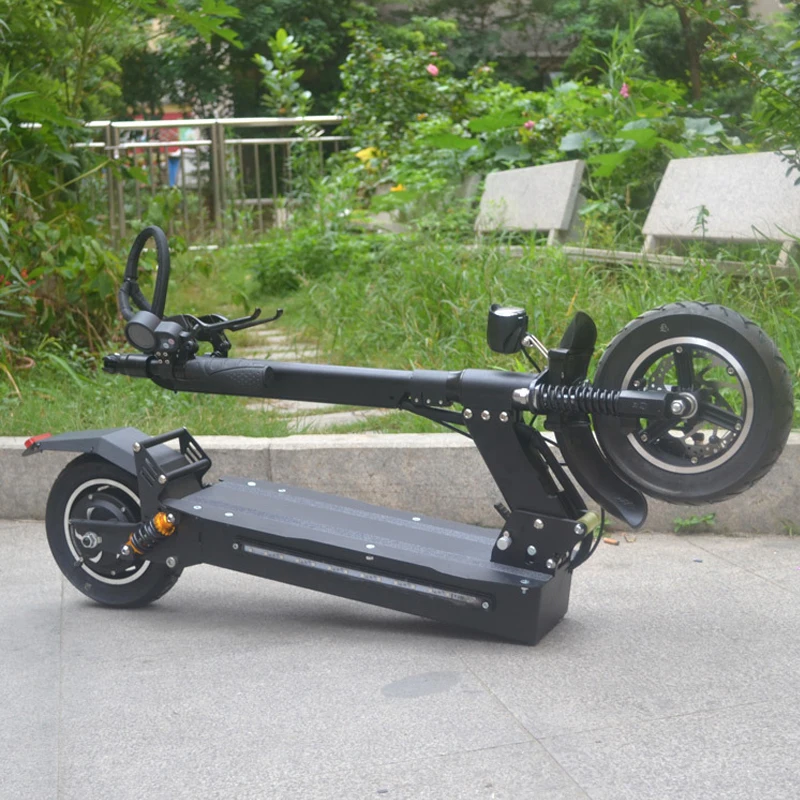 Двухприводной электрический скутер 10 дюймов Электрический скейтборд 52V26ah аккумулятор высокой мощности Ховерборд двойной амортизатор скутер