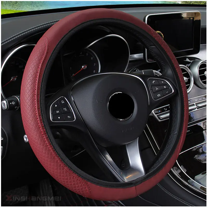 auto Car Steering wheel Cover for Ford Focus MK2 MK3 MK4 kuga Escape Fiesta Ecosport Mondeo Fusion Transit B-MAX