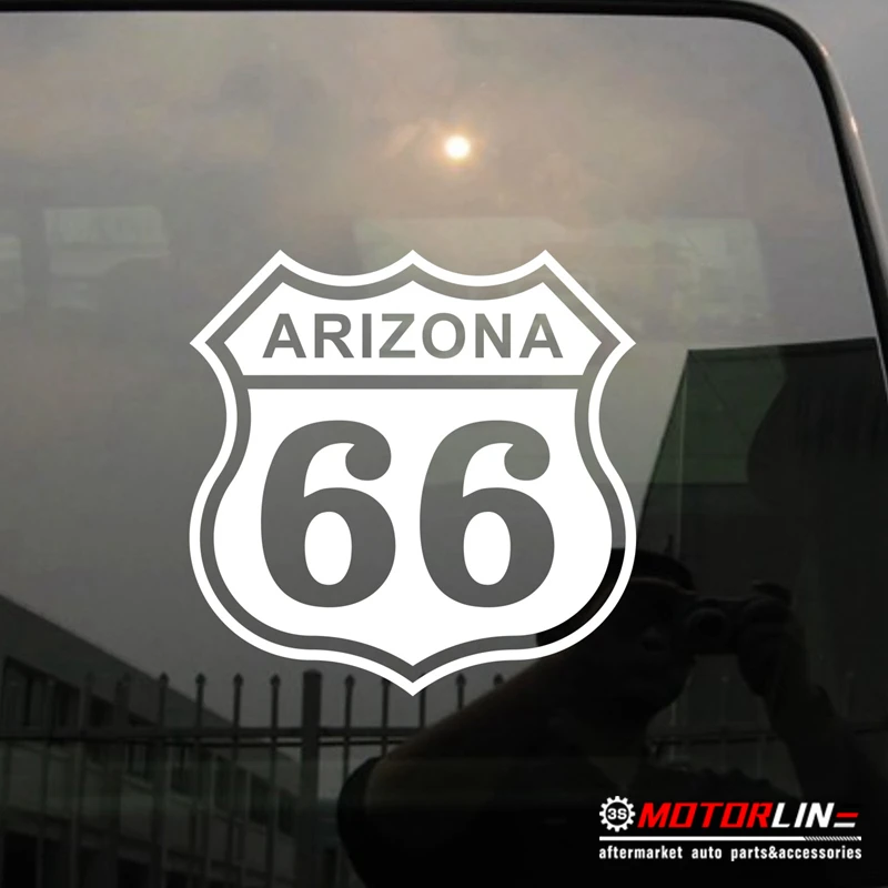 

Arizona State Route 66 Decal Sticker Car Vinyl pick size color die cut no background