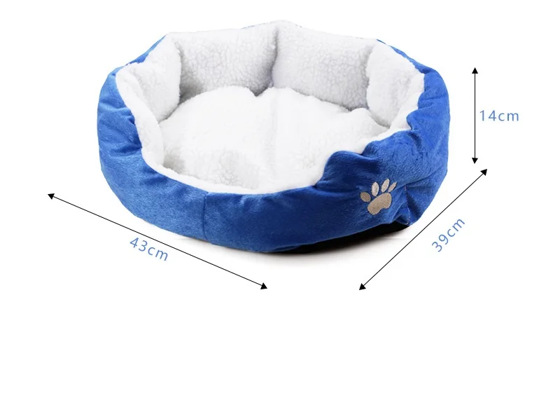 Милая мягкая плюшевая кровать для собак Kawaii Paw для маленьких собак, кровать для щенков, кошки, товары для животных, лежак для собаки котята, домашний коврик для домаших животных