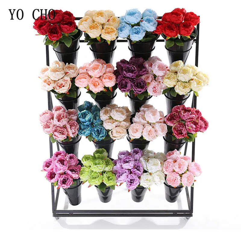 artificial flowers silk peonies bouquet home decoration (12)