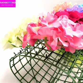 

10pcs/pack 60x40cm 308heads plastic flower row bent sub-rack wedding flower supplies flower wall Arches for wedding decoration