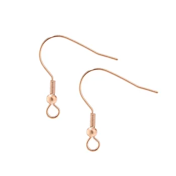 

Rose gold stainless Steel Earring Hooks Jewelry Making Findings