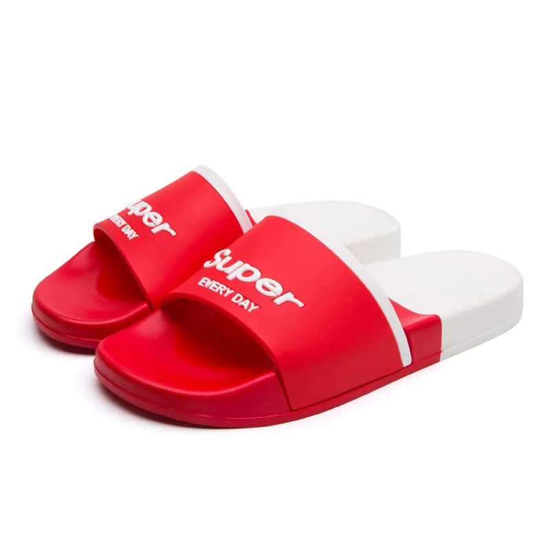 Г., летние женские шлепанцы с бульдогом сандалии с рисунками удобная Пляжная обувь на плоской подошве милые забавные домашние Тапочки для ванной - Цвет: Красный