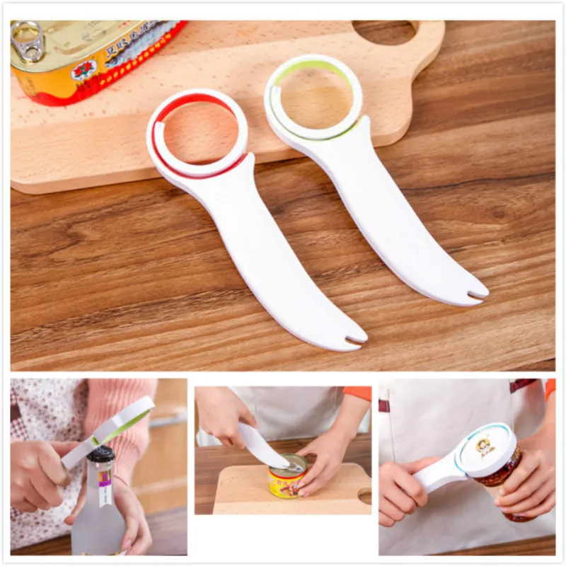 

New 3 in 1 Adjustable Bottle Opener Beer Coke Soda Easy Canned Food Cap Spades Bar Tool Kitchen Accessories Supplies PC893027
