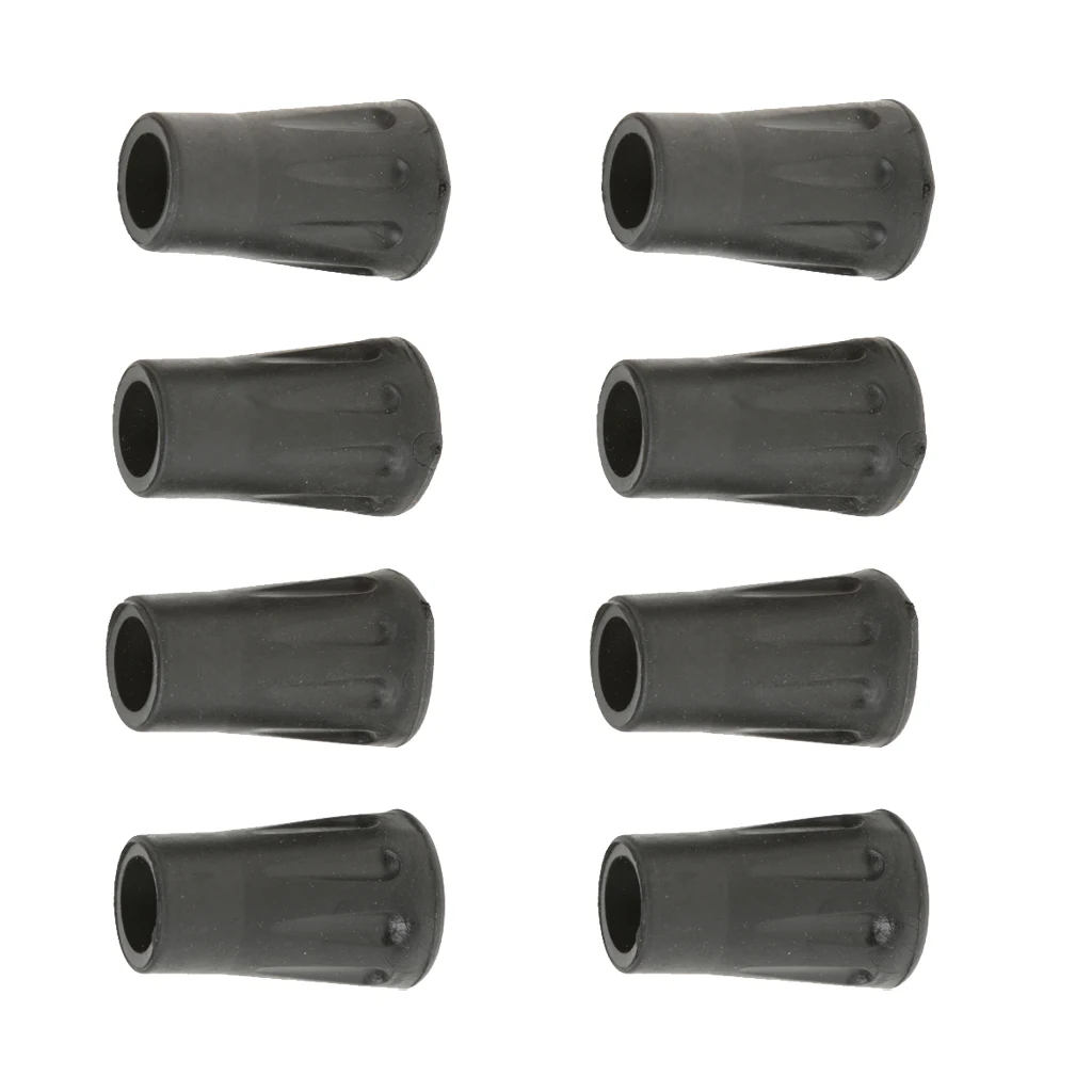 Durable 8pcs Replacement Rubber Tips End for Hiking Stick Walking Trekking Poles 4cm/1.57in