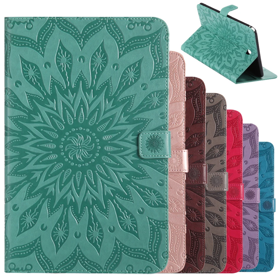 

Magnet bag for Samsung Galaxy Tab A T355 Tablet Case Emboss Flowers Leather Flip wallet Shell for Samsung Galaxy 8.0" T350 Cover