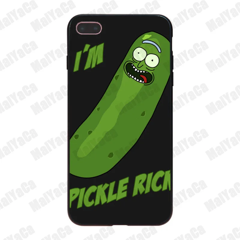 MaiYaCa Rick and Morty Pickle популярный мягкий чехол для iPhone 8 7 6 6S Plus X 10 5 5S SE 5C|Чехлы-накладки| |