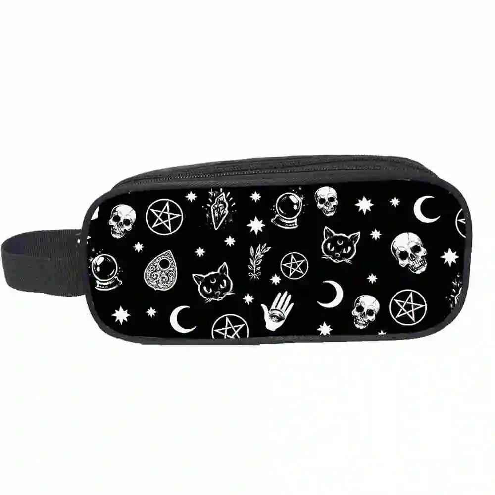 

The Witching Hour Handbags Customized Cat Women Men Teenagers Boys Girls Kid Toddler School Casual Pencil case Tote Bag Pouch