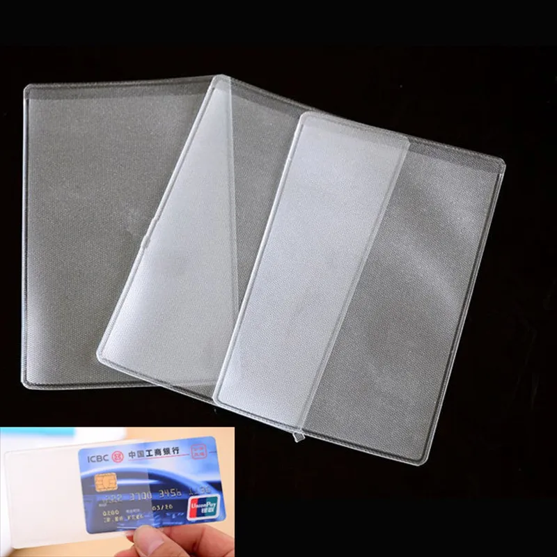 

10pcs Plastic Soft Identity Card Credit Card Cover Sleeves Transparent Matte for Standard Bank ID VIP Card Case