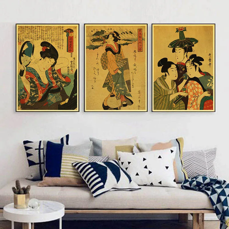 Ukiyo-e живописец Кацусика Хокусай винтажный бумажный плакат настенная живопись украшение дома 42X30 см 30X21 см