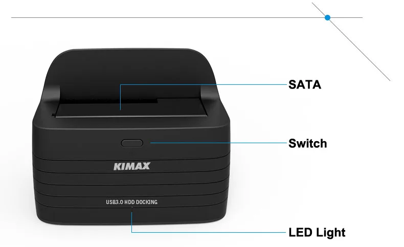 hdd docking station 1 Bay per USB 3 0 to SATA up to 6TB 2 5 4