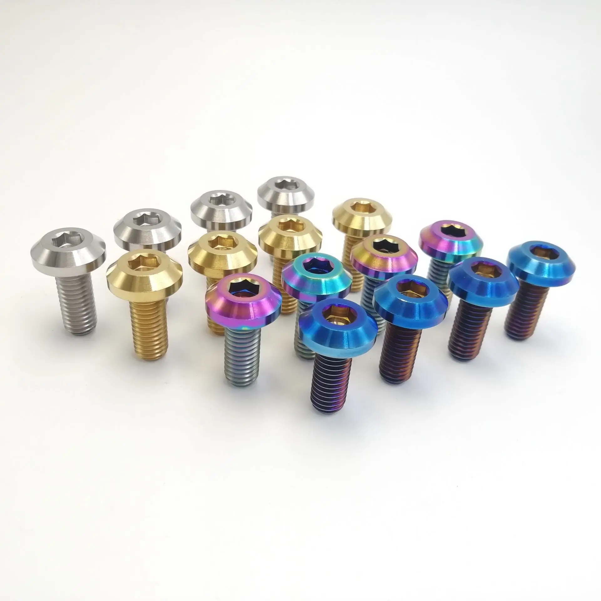 

4pcs/lot M8x20mm Ti GR5 Titanium Motorcycle Brake Disc Mount Screw Bolts