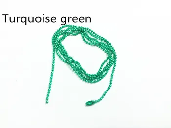 

Wholesale ! Electrophoresis TQ-color Green 70cm Long , 1.5mm Beads Size , 100pcs/lot Ball Chain / Beads Chain Connector