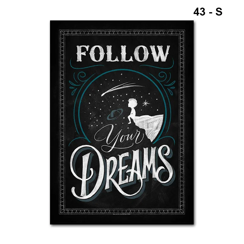 Newly Motivational Classroom Wall Posters Inspirational Quotes for Students Teacher Classroom Decorations TE889 - Цвет: 43