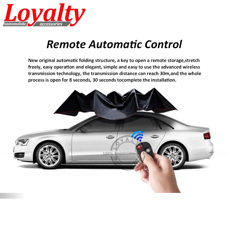 

Car-covers Automatic Car Parasols Sunshade Remote Control Umbrella Nano Telescopic for All Models Car Protection Accessories