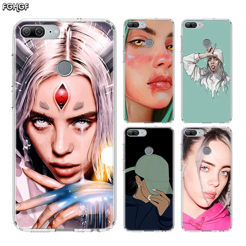 Силиконовый чехол для телефона Billie Eilish Huawei Honor 20 Pro 10 9 lite 8X 8A 20i 8C 8S V20 Y5 Y6 Y7 Y9 2019|Сумки