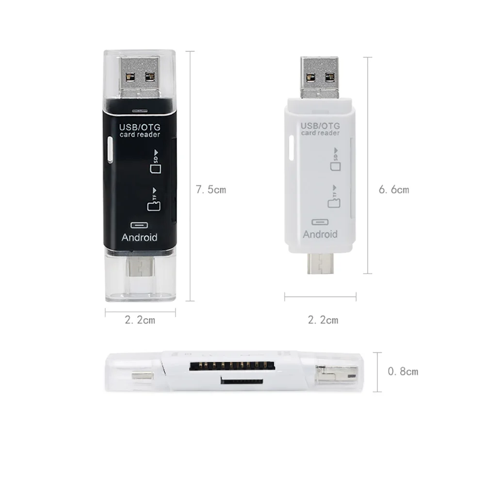 3 в 1 Тип C/Micro USB/USB OTG кардридер высокая скорость USB 2,0 универсальный OTG TF/SD для Macbook компьютер Android