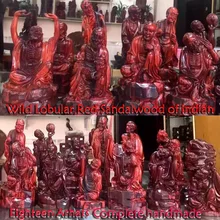 18 шт., 18-ти штук, аутентичный лобовое Красное сандаловое дерево из индийского материала, ручная работа, самое ценное деревянное искусство