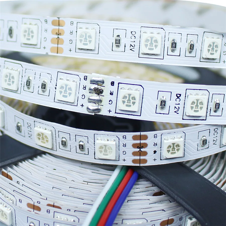 СВЕТОДИОДНЫЕ Полосы Света 5050 RGB 60Led/М Не водонепроницаемый Гибкие Светодиодные